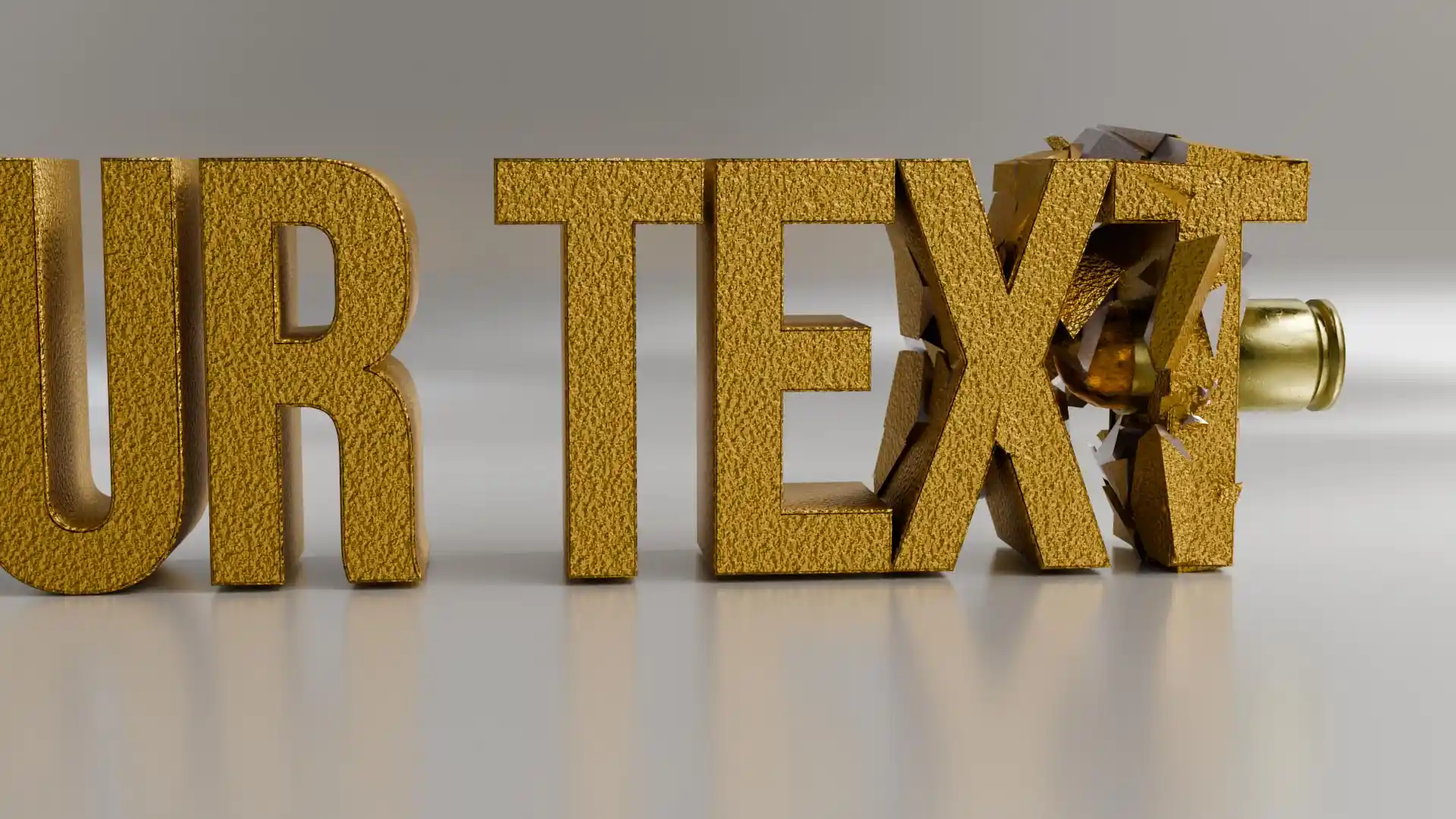 Bullet Shatter - Blender Effect