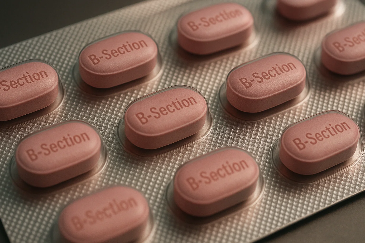 Pink with "B-section" text