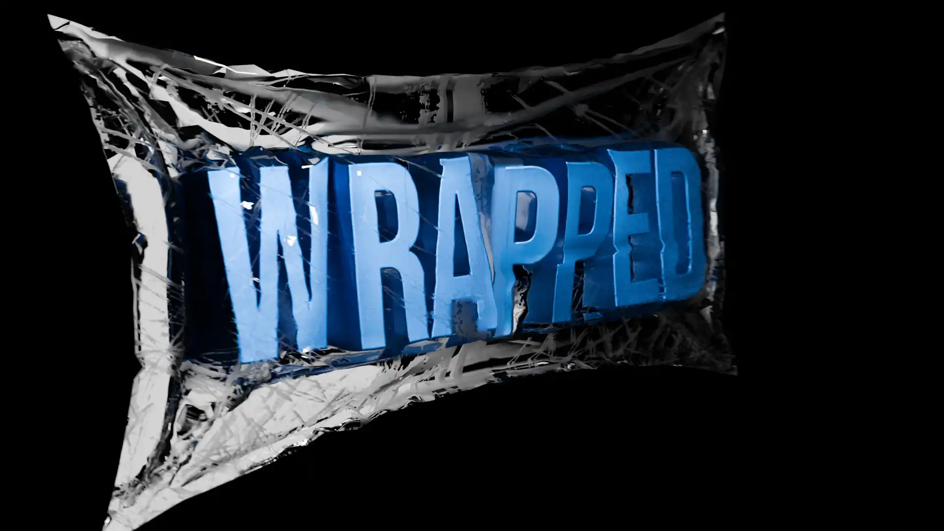 Shrink Wrapped Text - Blender Effect