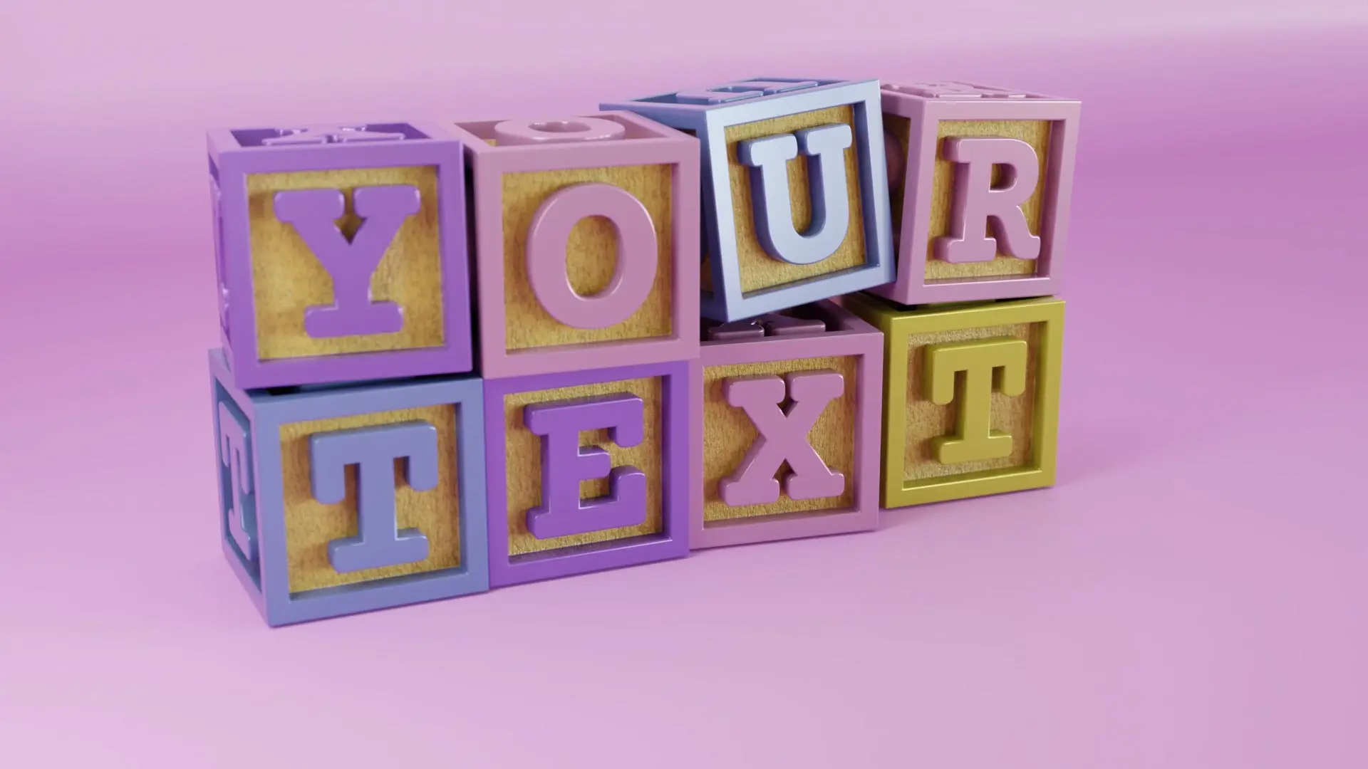 Baby Blocks - Blender Effect